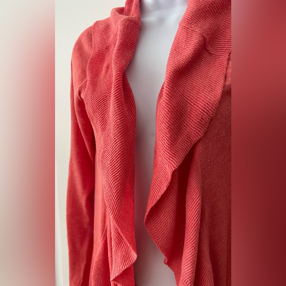 Coral Ruffled Cardigan - Picture 2 of 2